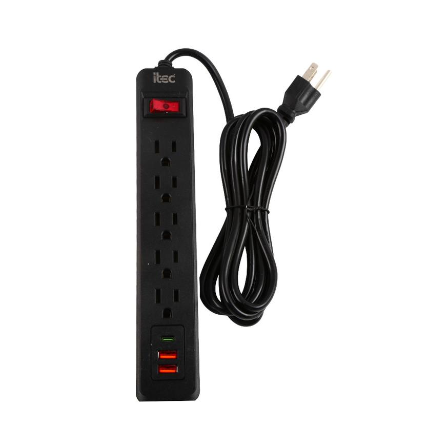 Supresor De Picos Itec Tipo C + 2Usb X1 image number 0