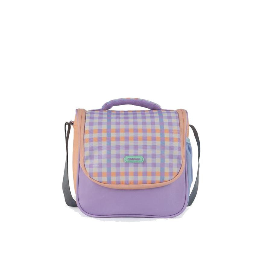 Lonchera Adri Mediano Vichy Color Block Lila image number 0