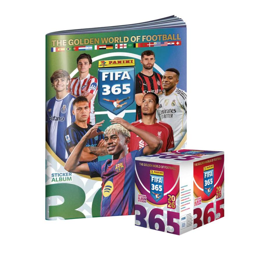 Pack &Aacute;lbum Td Panini FIFA 365 2026 + Paquet&oacute;n X 50 Sobres