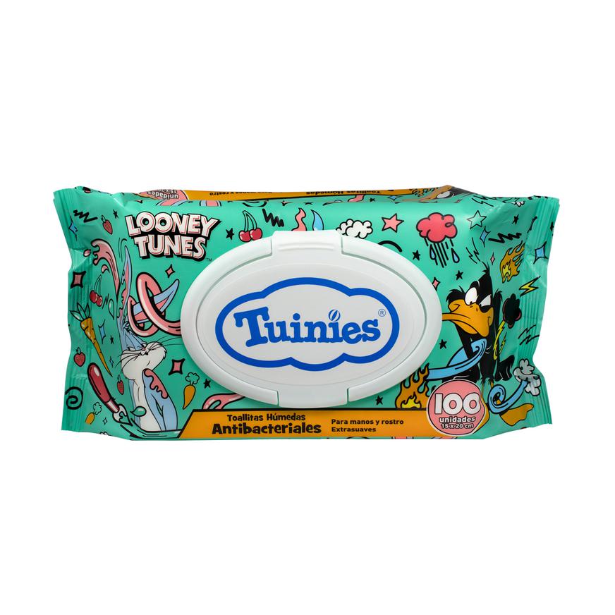 Toallitas H&uacute;medas Tuinies Con Tapa Bugs Bunny Y Pato Lucas X 100 Und image number 0