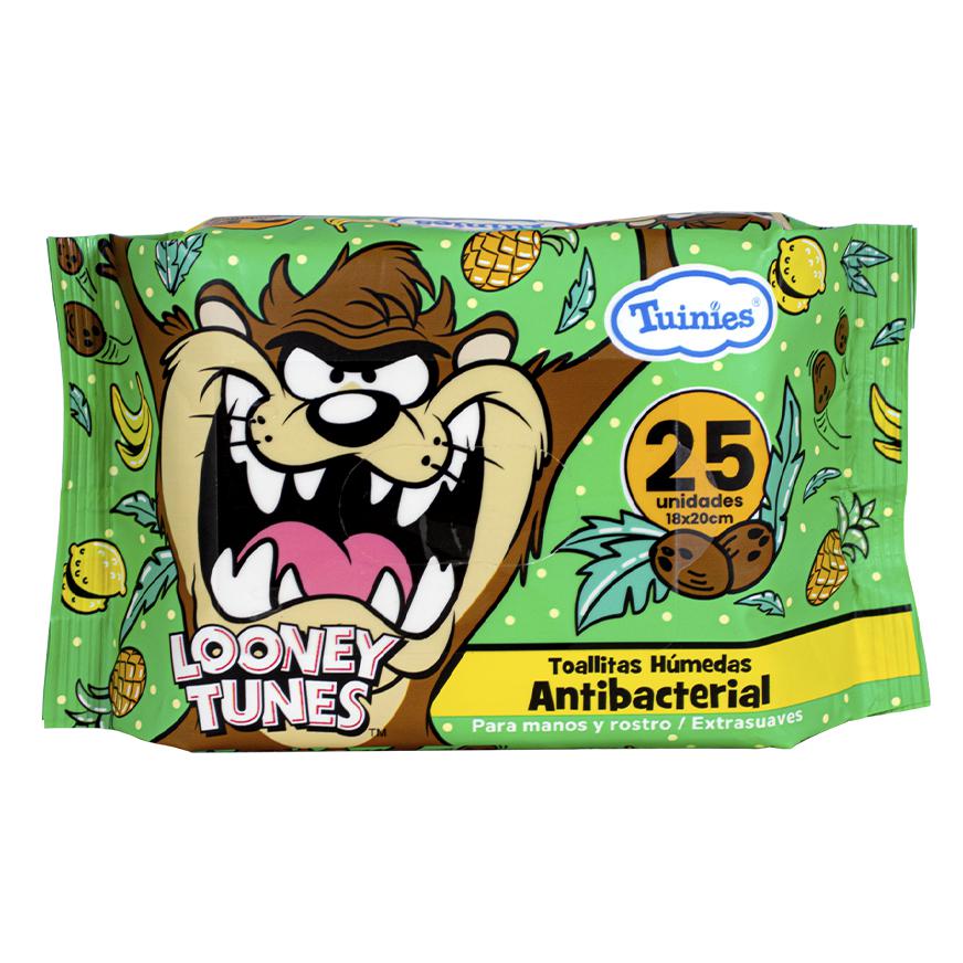 Toallitas H&uacute;medas Tuinies Looney Tunes X 25 Und image number 0
