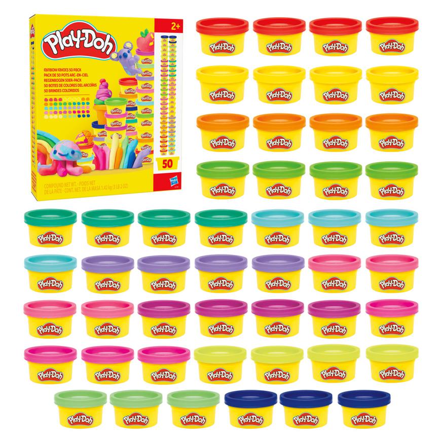 Pack De Masas Y Plastilinas Play Doh Colores Del Arco&iacute;ris X 50 image number 0